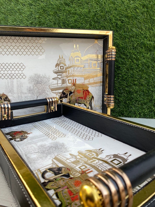 Jaipur Royalty Serve Trays || Set of 2
