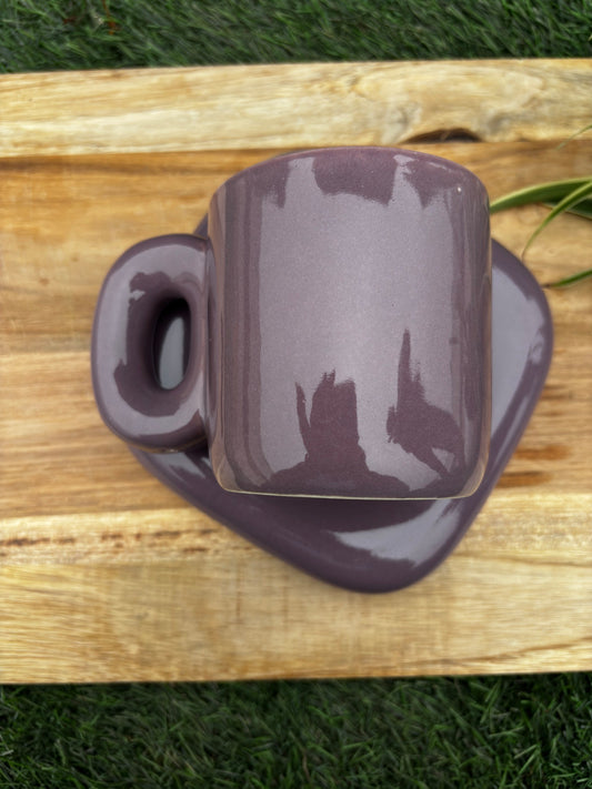The Violet Bubblegum Cup & Saucer