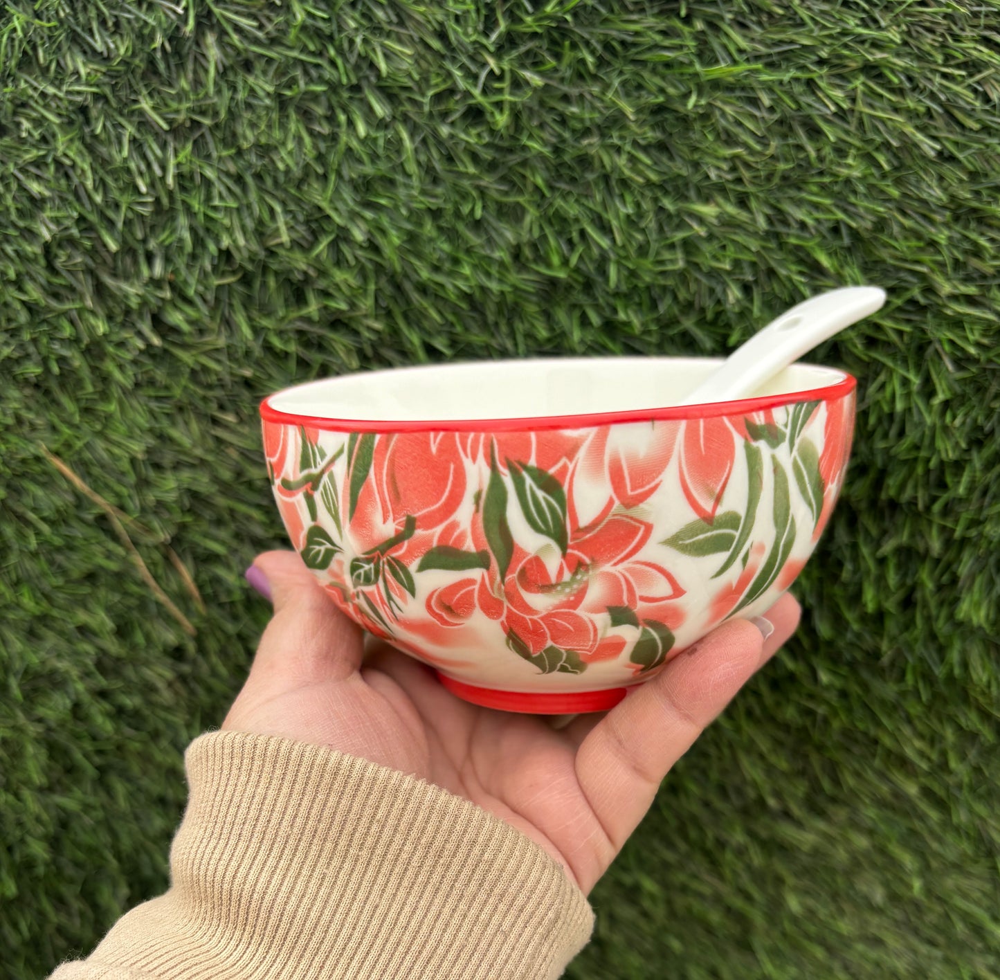 Blushing Flora Soup Bowl || Set of 6