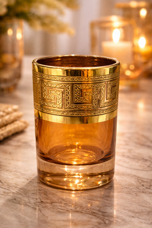 Aurelia Amber Shot Glasses || Set of 6