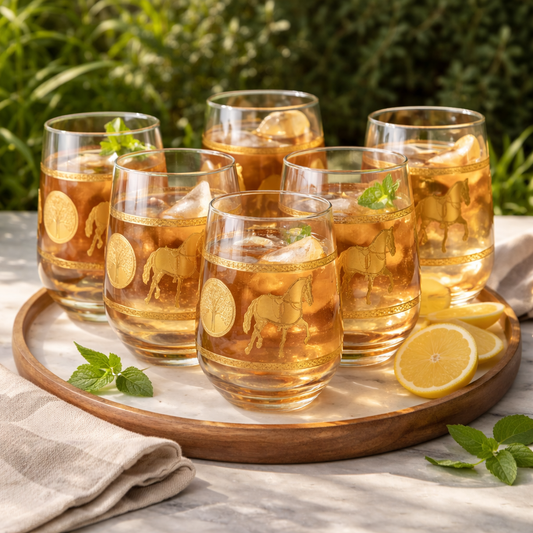 Aurelia Gold Premium Glasses || Set of 6