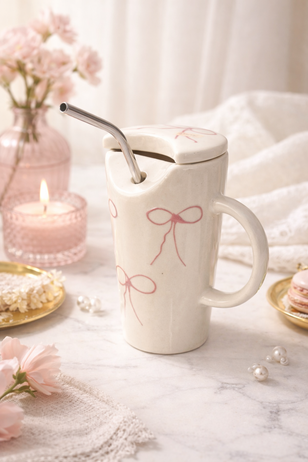 The Blush Bow Sipper