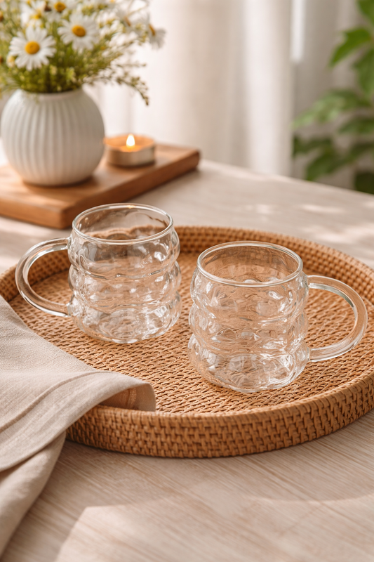 The Floating Ring Glass 450ml || Set of 2