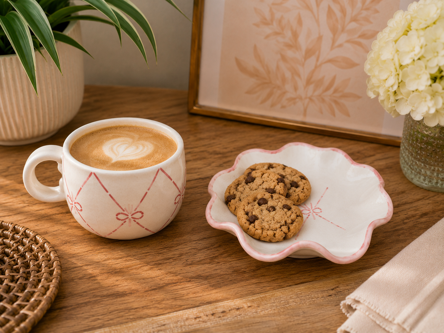 The Candy Bow Cup and Saucer