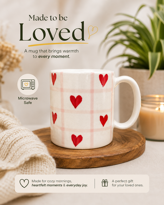The Blushing Hearts Mug