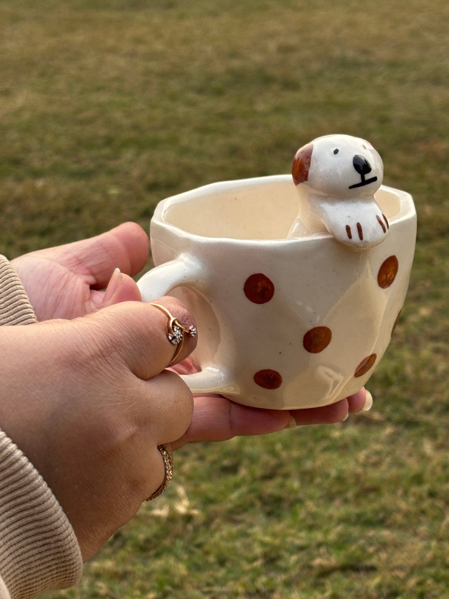The Peeking Pup Mug