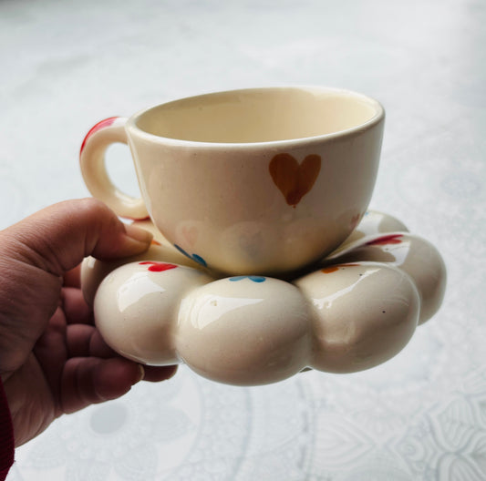 The Petal Hearts Cup & Saucer Set
