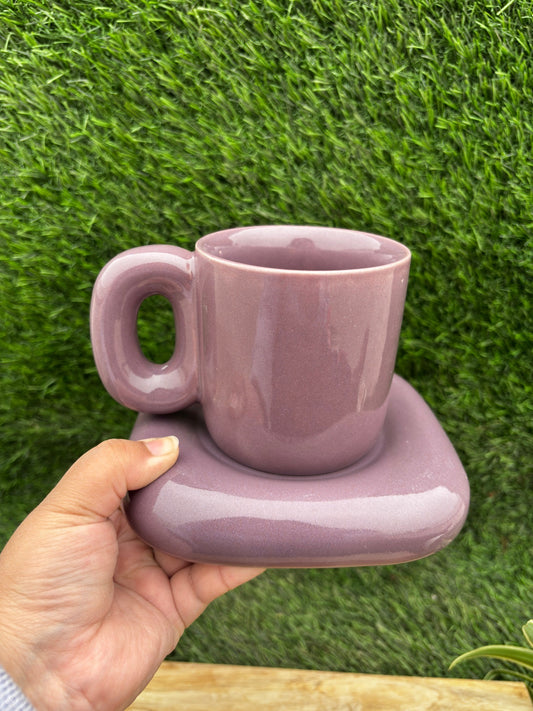 The Violet Bubblegum Cup & Saucer