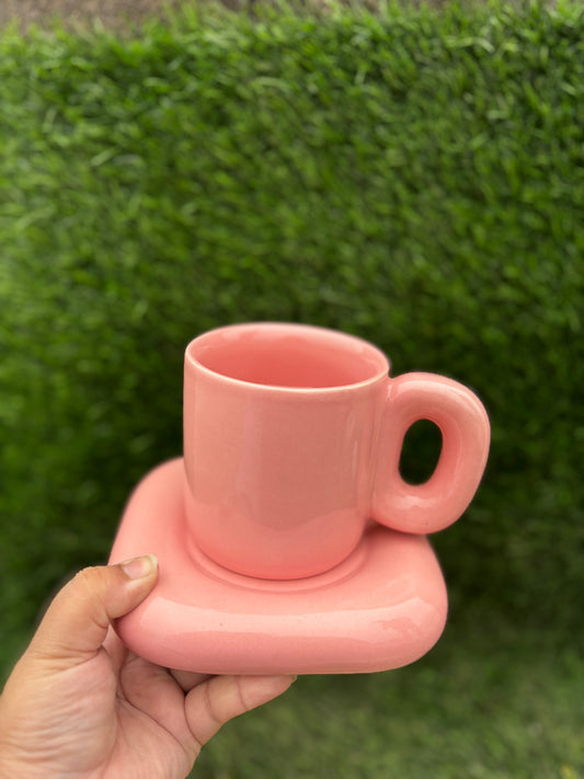 The Pink Bubblegum Cup and Saucer