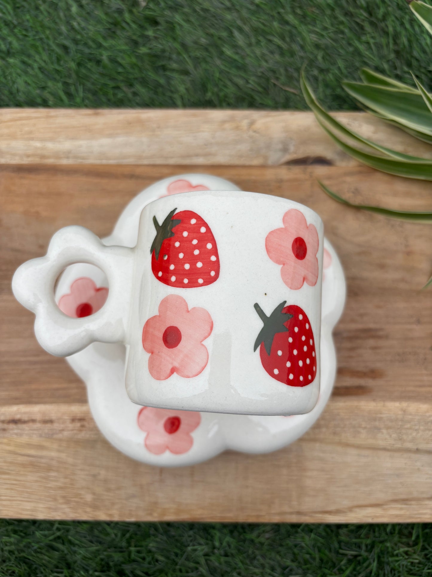 Strawberry Bloom Cup & Saucer