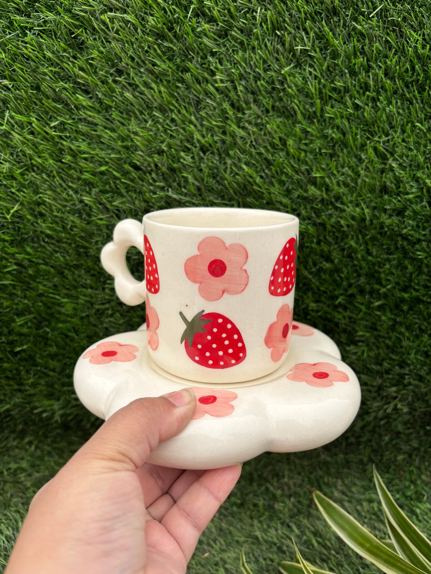 Strawberry Bloom Cup & Saucer