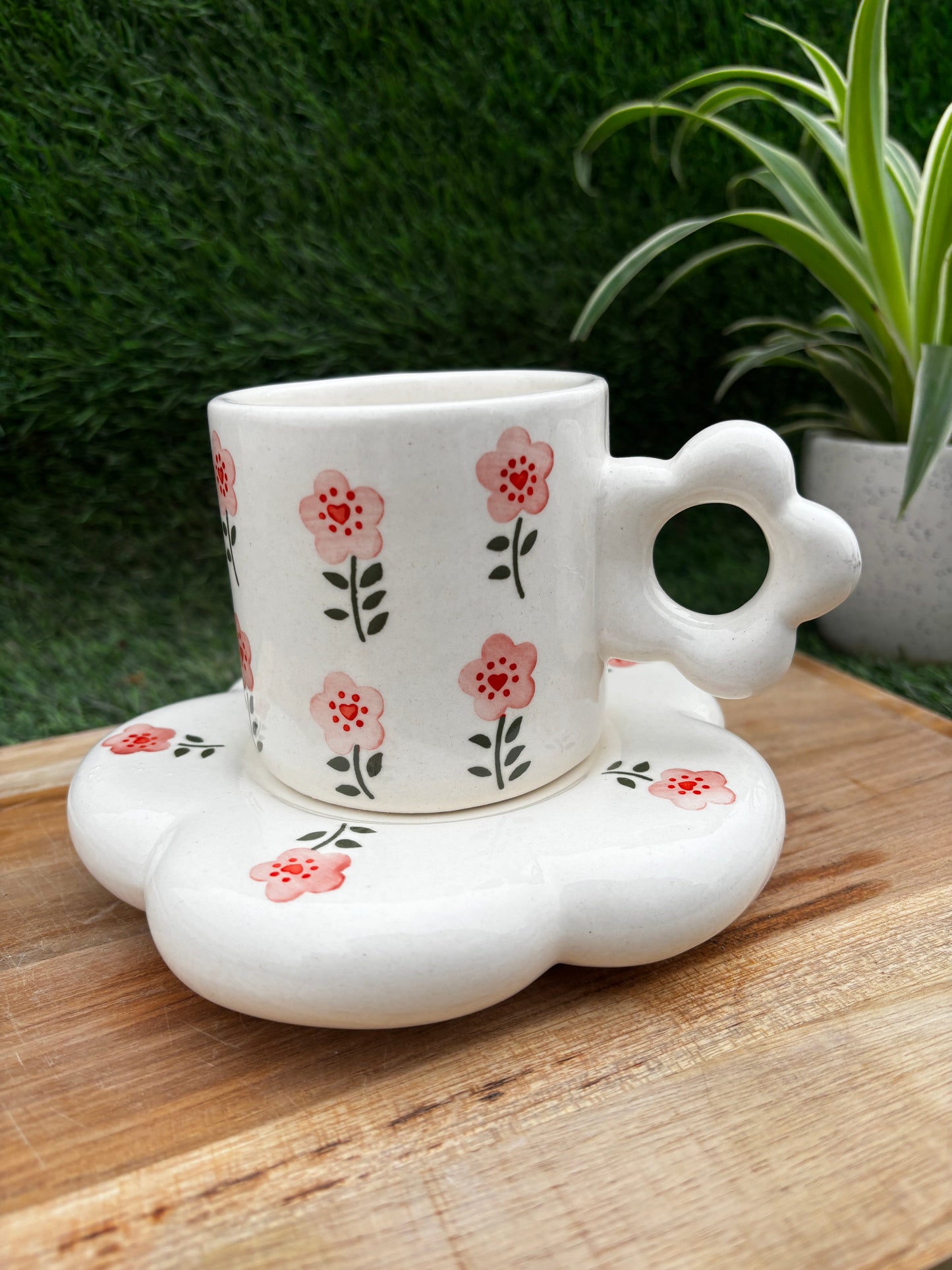 Blush Petal Ceramic Mug