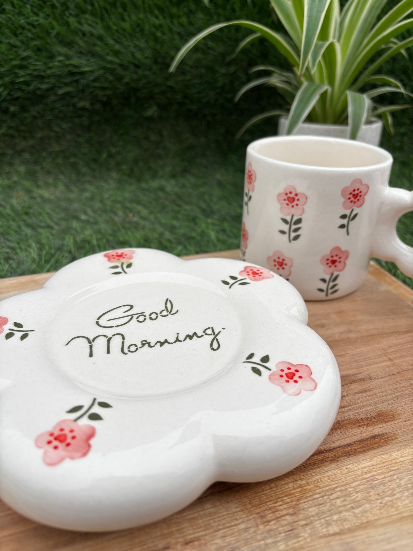 Blush Petal Ceramic Mug