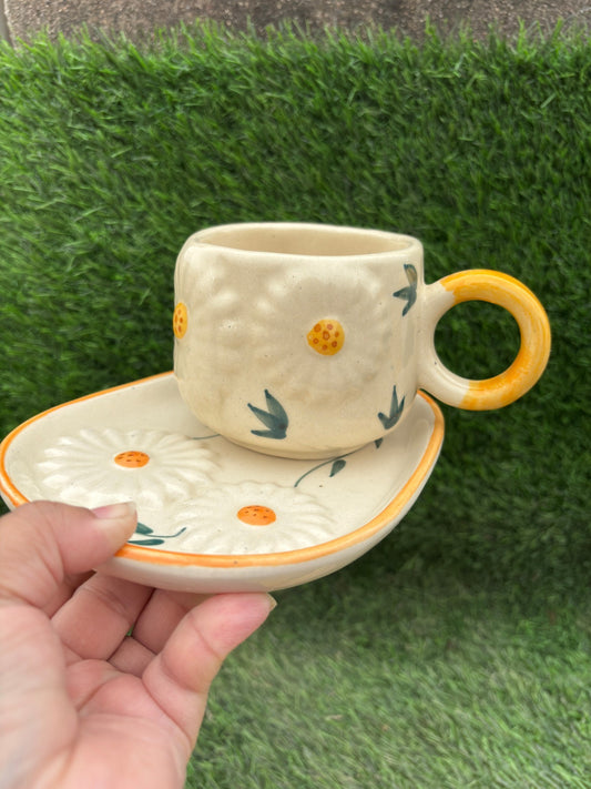 Sunflower Cup and Saucer
