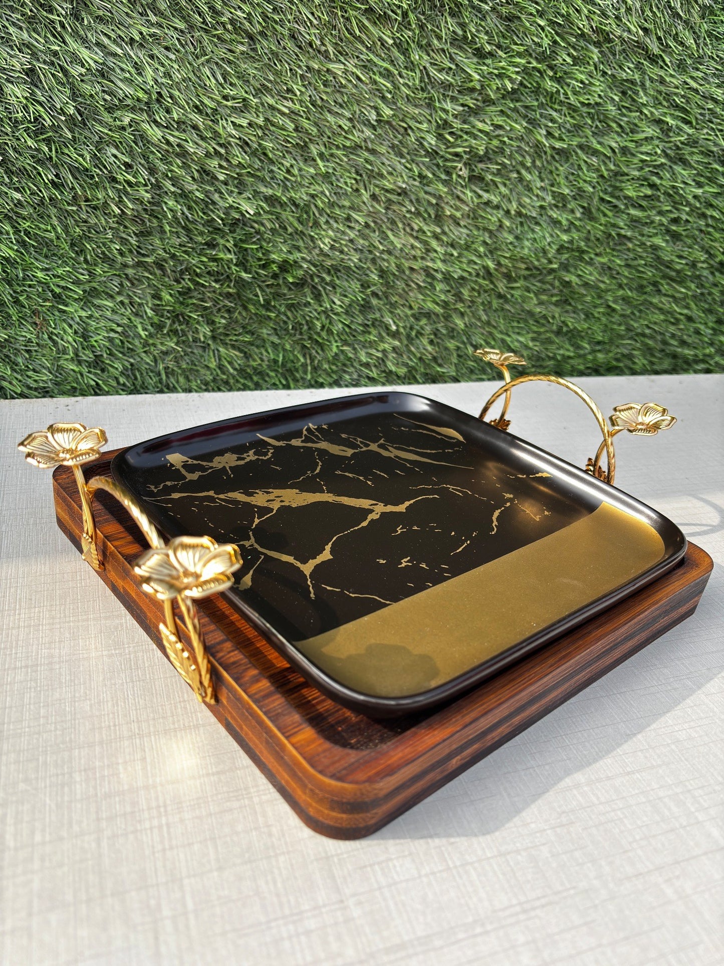 3-in-1 Woodland Platter || 11*11 Inches