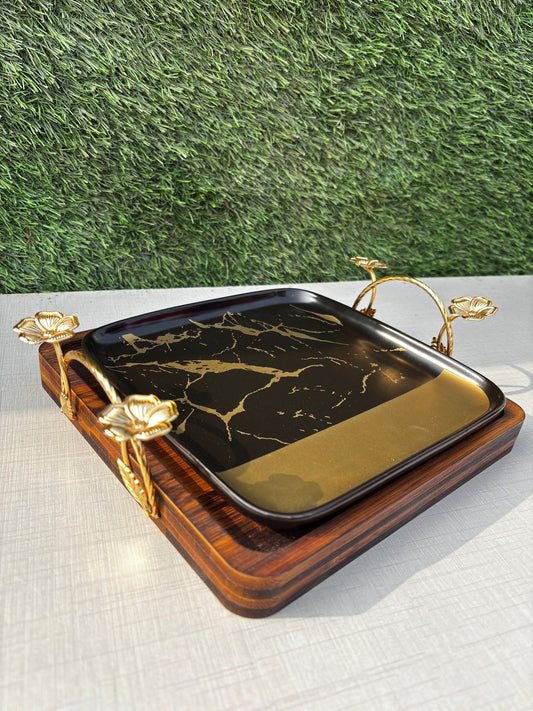 3-in-1 Woodland Platter || 11*11 Inches