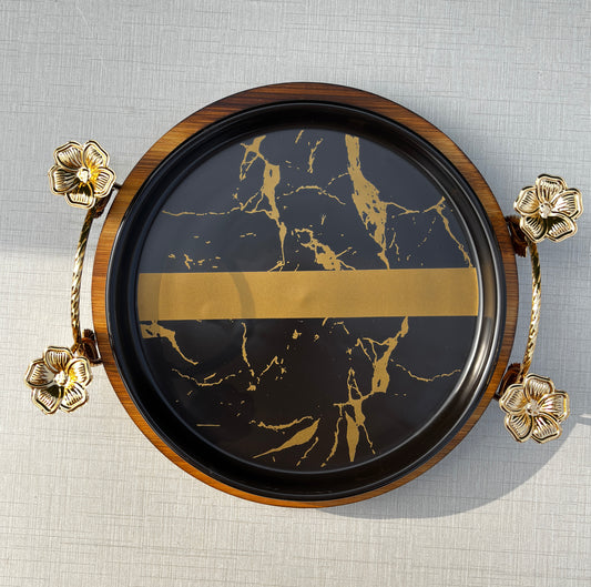 3-in-1 Round Woodland Platter || 8.5 Inches