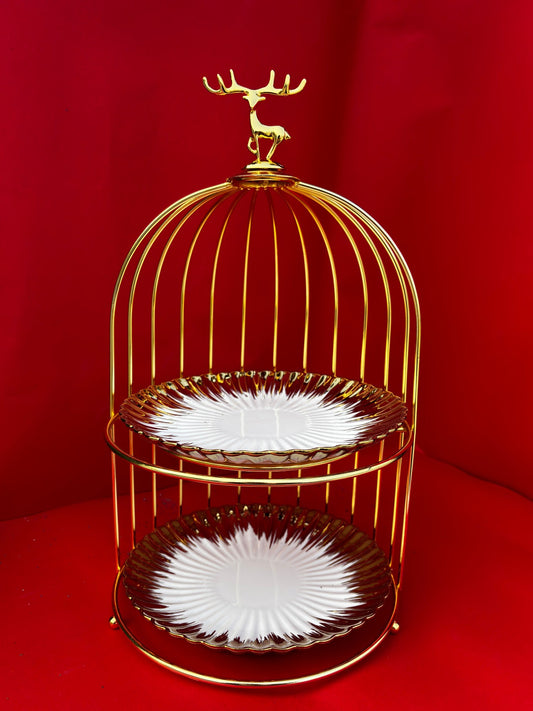 Reindeer Royale 2-Tier Stand