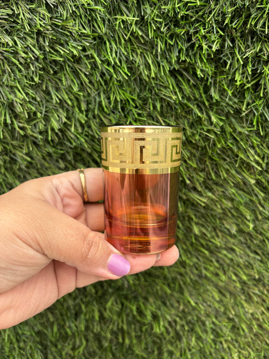 Aurelia Amber Shot Glasses || Set of 6