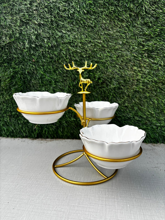 Antler Grace Trio Bowl Stand
