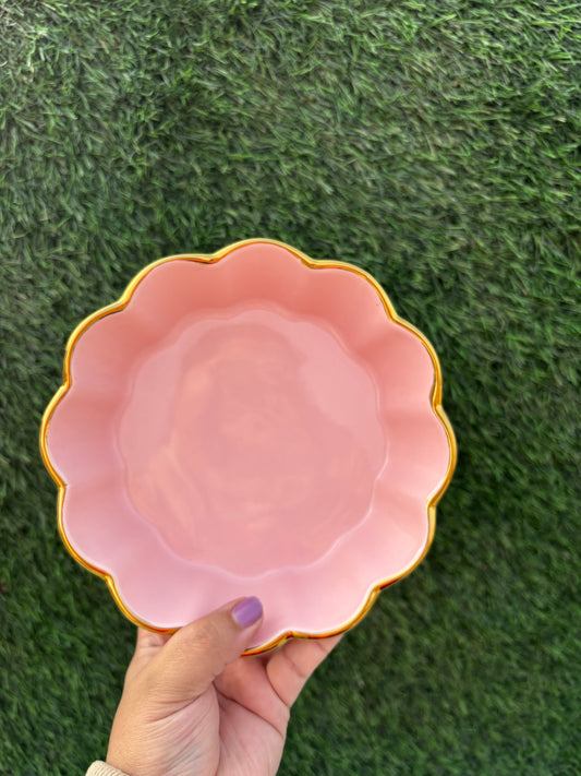 Pink Cloud Serving Bowl