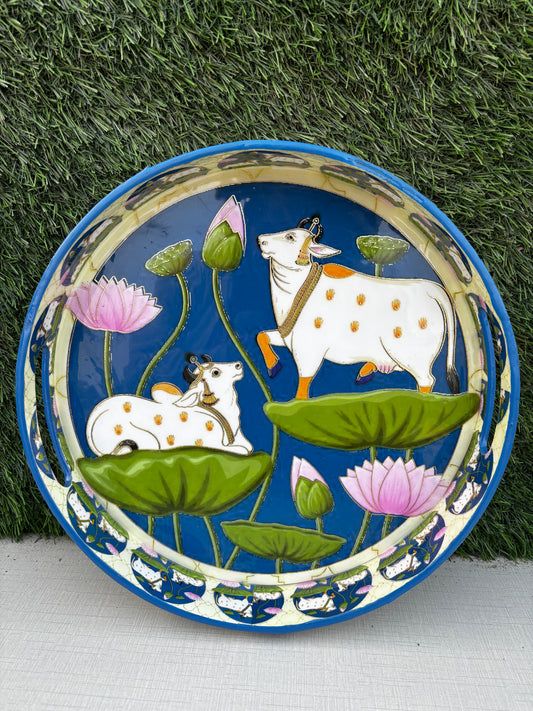 Royal Lotus Pasture Serve Trays || Set of 2