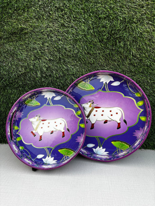 Royal Nandi Serve Trays || Set of 2