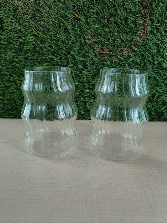 RippleWave  Glass Set || Set of 2