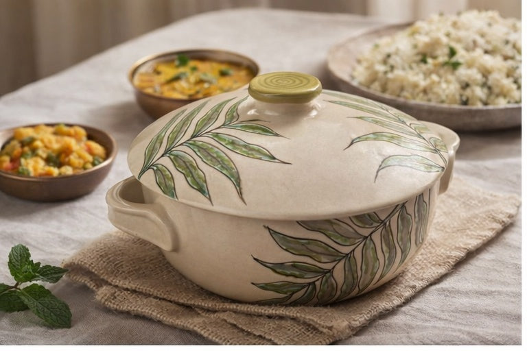 The Green Vine Serving Pot