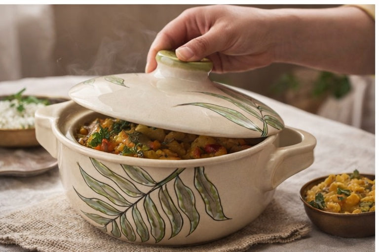 The Green Vine Serving Pot