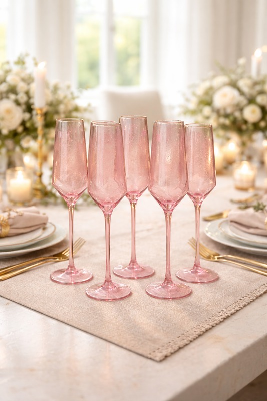 Rosé Celebration Glasses || Set of 6