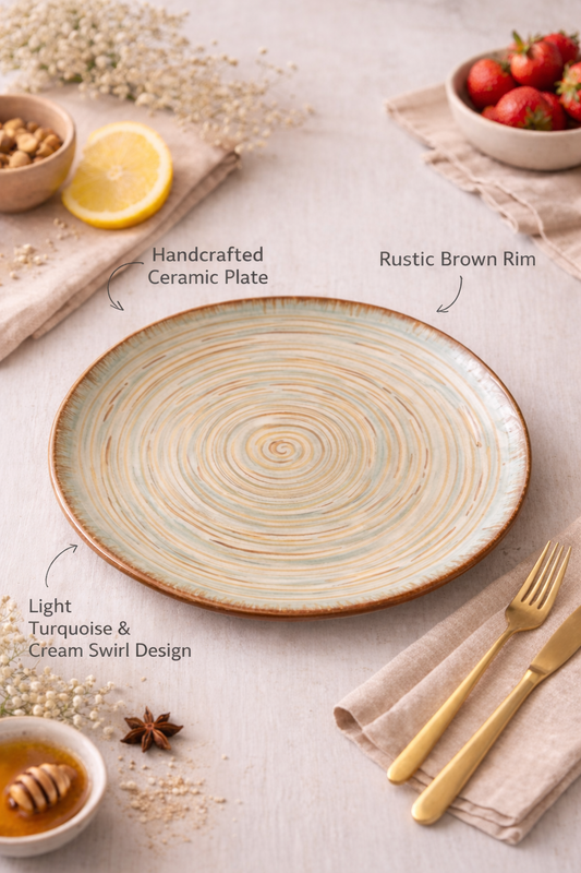 Spiral Ceramic Serving Plate
