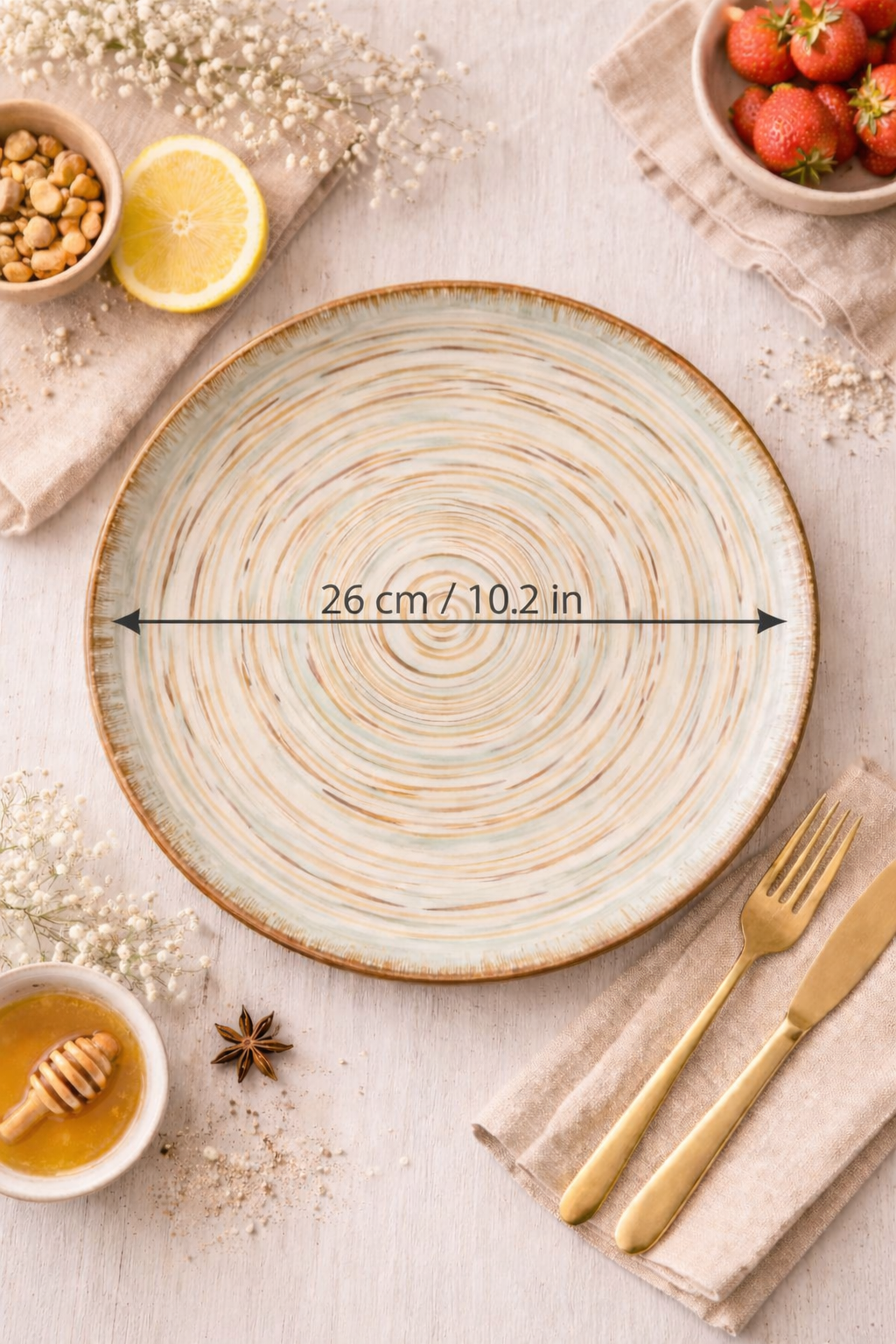 Spiral Ceramic Serving Plate