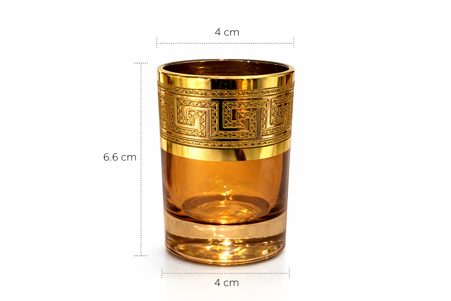 Aurelia Amber Shot Glasses || Set of 6