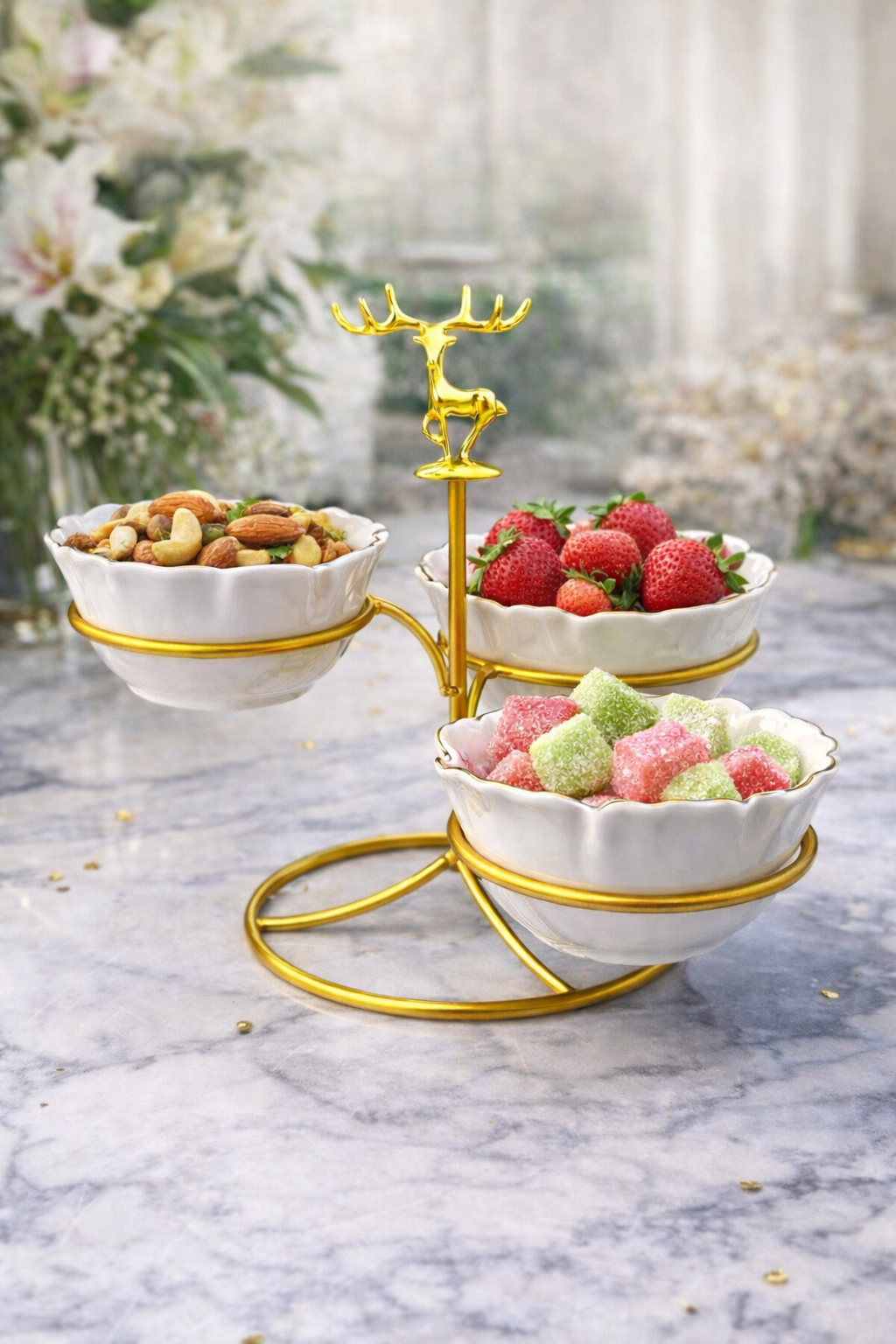 Antler Grace Trio Bowl Stand
