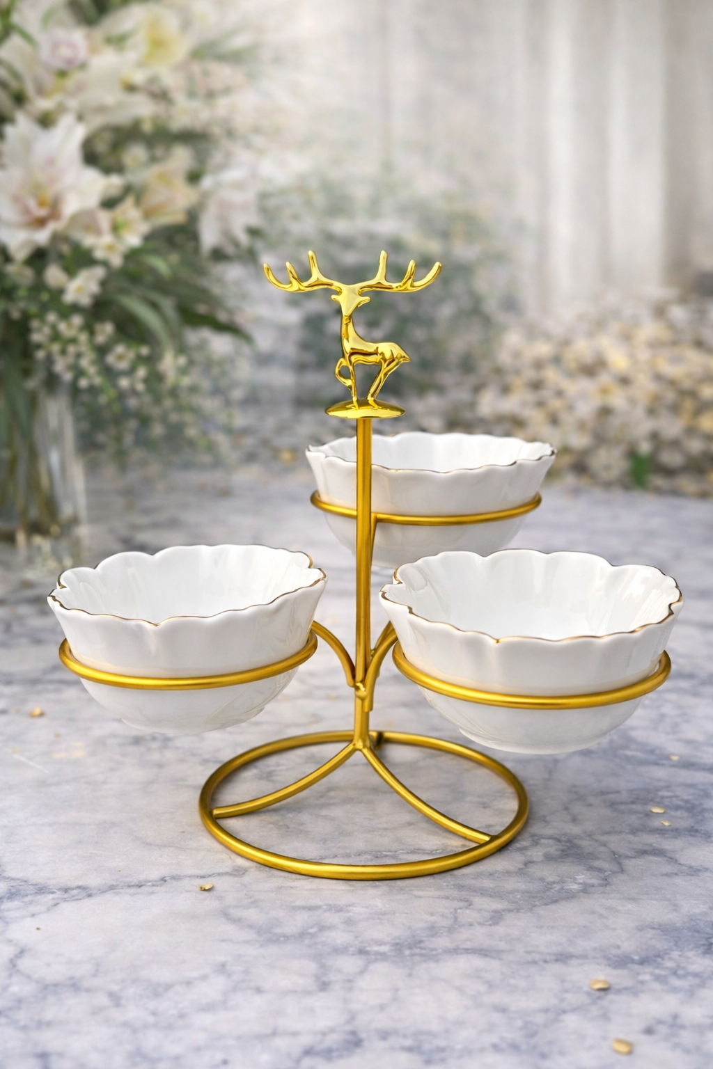 Antler Grace Trio Bowl Stand
